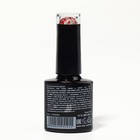 Гель лак для ногтей, «GLITTER FLASH», 3-х фазный, 8мл, LED/UV, цвет прозрачный/красный (10) - Фото 7