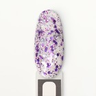 Гель лак для ногтей, «GLITTER FLASH», 3-х фазный, 8мл, LED/UV, цвет прозрачный/сиреневый (11) - Фото 9