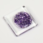 Гель лак для ногтей, с блёстками, 3-х фазный, 8мл, LED/UV, цвет прозрачный/сиреневый (11) - Фото 10