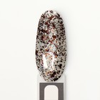 Гель лак для ногтей, с блёстками, трехфазный, 8 мл, LED/UV, прозрачный, коричневый (12) - Фото 9