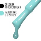 Гель лак для ногтей, «CLASSIC COLORS», 3-х фазный, 8мл, LED/UV, цвет пастельно-бирюзовый (27) - Фото 4
