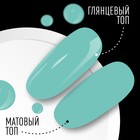 Гель лак для ногтей, однотонный, трехфазный, 8 мл, LED/UV, голубой (30) - Фото 5