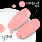 Гель лак для ногтей, однотонный, трехфазный, 8 мл, LED/UV, розовый (54) - Фото 5