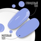 Гель лак для ногтей, однотонный, трехфазный, 8 мл, LED/UV, голубой (96) - Фото 5