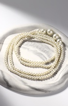 Бусы «Жемчуг» узел, шар №2.6.8.10, цвет молочный, 60 см - Фото 6