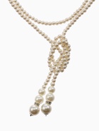 Бусы «Жемчуг» узел, шар №2.6.8.10, цвет молочный, 60 см - Фото 6