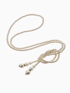 Бусы «Жемчуг» узел, шар №2.6.8.10, цвет молочный, 60 см - фото 23502257