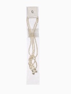 Бусы «Жемчуг» узел, шар №2.6.8.10, цвет молочный, 60 см - фото 23502259