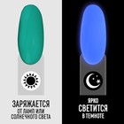 Гель лак для ногтей, люминесцентный, трехфазный, 8 мл, LED/UV, зелёный (20) - Фото 2