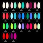 Гель лак для ногтей, люминесцентный, трехфазный, 8 мл, LED/UV, зелёный (21) - Фото 6