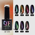 Гель-лак для ногтей, «CAT`S EYE», 3-х фазный, 8мл, LED/UV, цвет хамелеон/оливковый (11) - Фото 6