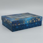 Коробка подарочная «Счастливого нового года», тиснение, 32 × 24 × 9 см - фото 9609281
