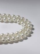 Бусы «Классика» шар №8, цвет молочный, L=125 см - Фото 3