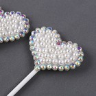 Топпер для торта «Блестящие сердечки», в наборе 3 шт. - Фото 3