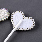 Топпер для торта «Блестящие сердечки», в наборе 3 шт. - Фото 4