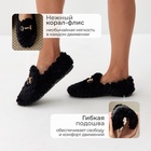 Тапочки женские закрытые LoveLife, размер 37, чёрные - Фото 3