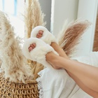 Тапочки женские с открытым носом размер 37, цвет молочный - Фото 29