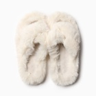 Тапочки женские с открытым носом размер 37, цвет молочный - Фото 33