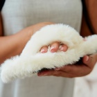 Тапочки женские с открытым носом размер 39, цвет молочный - Фото 10