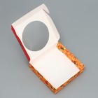 Коробка для макарун с низкими бортами "Сладкого нового года", 11× 11× 3 см (5 шт) - фото 806322345