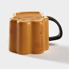 Кружка «Лапа тигра», 350 мл, керамика, нержавеющая сталь, цвет оранжевый - Фото 5