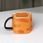 Кружка «Лапа тигра», 350 мл, керамика, нержавеющая сталь, цвет оранжевый - Фото 6