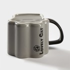 Кружка «Лапа тигра», 350 мл, керамика, нержавеющая сталь, серая - Фото 3