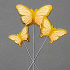 Набор для украшения торта «Бабочки», 10 шт., золотистый - фото 285362135