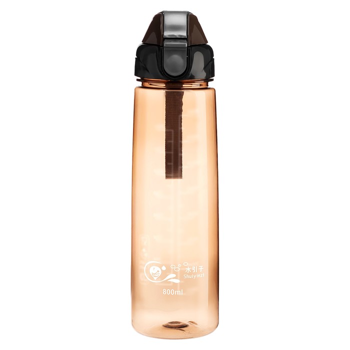 Бутылка для воды, 800 мл, "Айви", коричневая - Фото 1