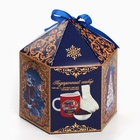 Подарочный набор «Чудесного года»: чай чёрный с апельсином, 50 г, кружка 300 мл., носки 36 - 39 размер - Фото 9