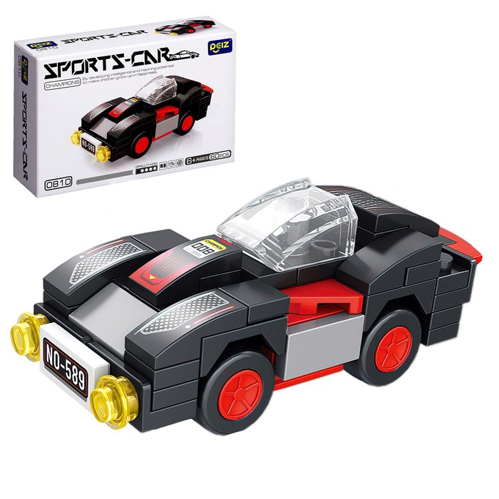 Конструктор Гонка «Спорткар», 60 деталей - Фото 1