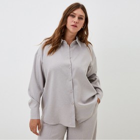 Рубашка женская MIST plus-size, р. 54, бежевый 9728620