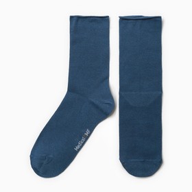 Носки мужские, цвет джинсовый, размер 27-29
