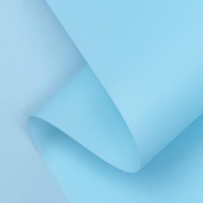 Пленка матовая для цветов и букетов, PASTEL, Небесно-голубой 0.59×7 м 180 г