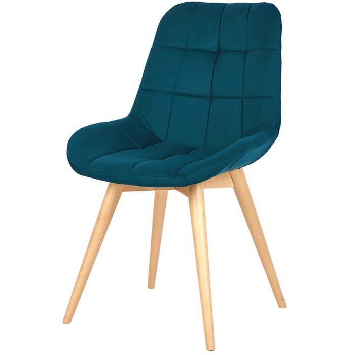 Стул обеденный Polini Home Verona SD, цвет тёмно-бирюзовый-натуральный - Фото 1