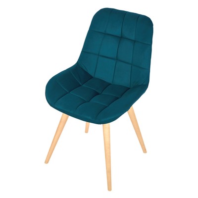 Стул обеденный Polini Home Verona SD, цвет тёмно-бирюзовый-натуральный