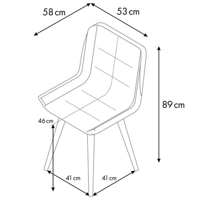Стул обеденный Polini Home Verona SD, цвет тёмно-бирюзовый-натуральный
