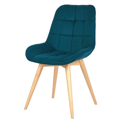 Стул обеденный Polini Home Verona SD, цвет тёмно-бирюзовый-натуральный