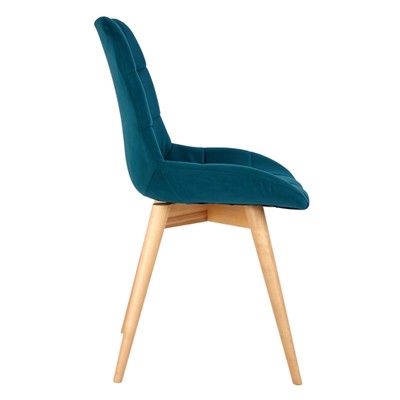 Стул обеденный Polini Home Verona SD, цвет тёмно-бирюзовый-натуральный