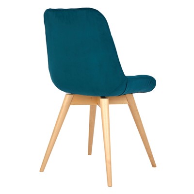 Стул обеденный Polini Home Verona SD, цвет тёмно-бирюзовый-натуральный