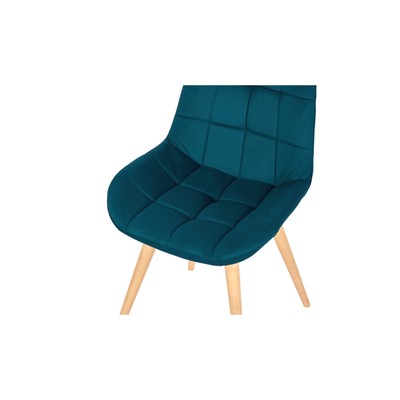 Стул обеденный Polini Home Verona SD, цвет тёмно-бирюзовый-натуральный