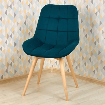 Стул обеденный Polini Home Verona SD, цвет тёмно-бирюзовый-натуральный