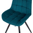 Стул обеденный Polini Home Verona SM, цвет тёмно-бирюзовый-чёрный - Фото 2