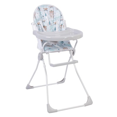 Стульчик для кормления Baby Boom «Мишка с перьями», серый