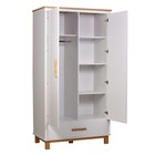 Шкаф двухсекционный Polini Kids Simple 3410, с ящиком, цвет белый-натуральный 10054466 - фото 319917723