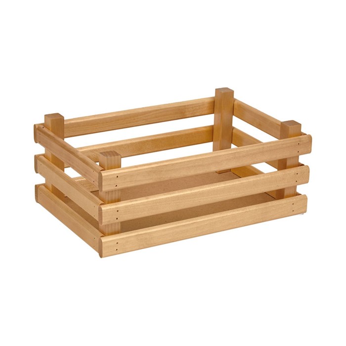 Ящик деревянный для хранения Polini Home Basket, цвет лакированный, 30х20х12 см - Фото 1