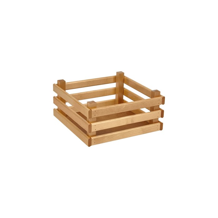 Ящик деревянный для хранения Polini Home Boxy, цвет лакированный, 25х25х12 см - Фото 1