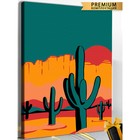 Картина по номерам «Кактусы Мексика» холст на подрамнике, 40 × 60 см - фото 320083178