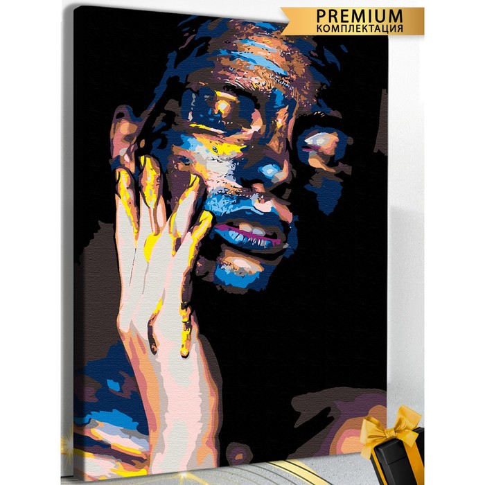 Картина по номерам «Девушка в краске» холст на подрамнике, 40 × 60 см - Фото 1
