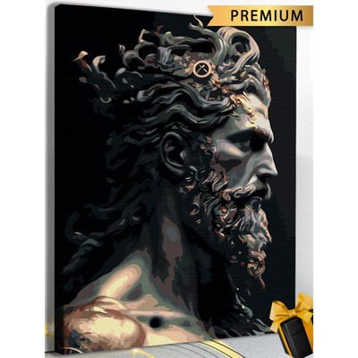 Картина по номерам «Греческий Бог: Зевс» 40 × 50 см
